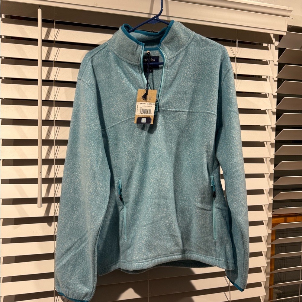 Chubbies Light Blue Fleece Quarter-Zip Brand New NWT Size Medium